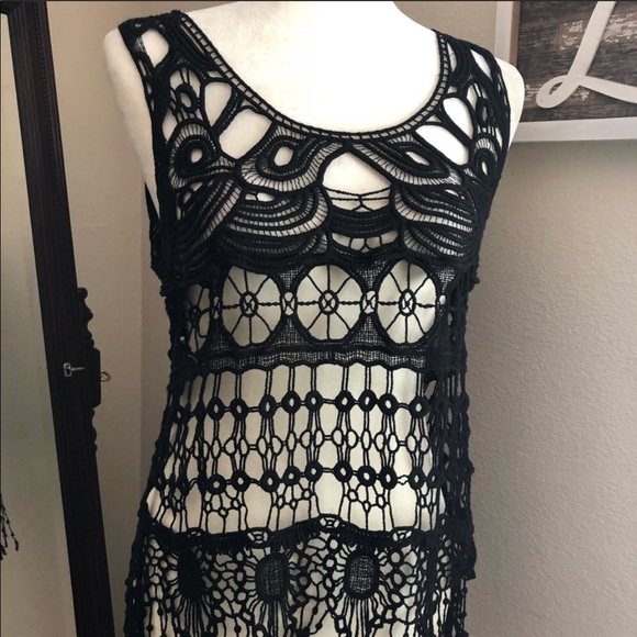 Other - Clearance🎉Black Lace Cover Up
